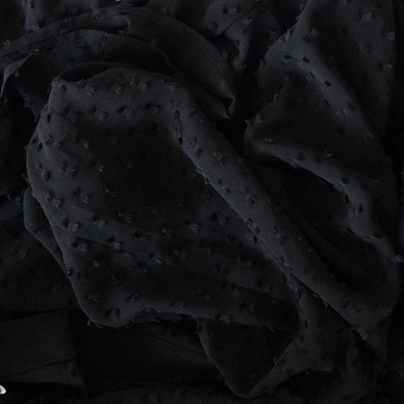 Endless Rose Black Dobby Ribbon Texture Button Down Long Sleeves Shirt, NWT, S - Picture 6 of 6